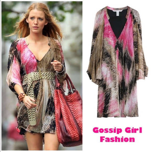 Diane Von Furstenberg Dresses & Skirts - Diane Von Furstenberg DVF silk batwing dress 8